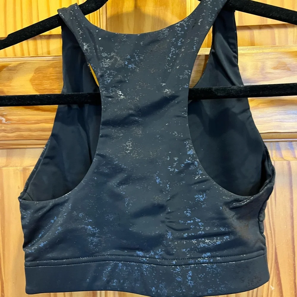 Terez tonal foil bra. Size small. Black. - Picture 2 of 2